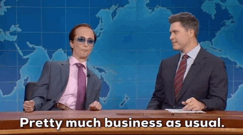 Business As Usual Snl GIF by Saturday Night Live by snl