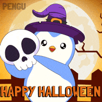 Trick Or Treat Halloween GIF by Pudgy Penguins