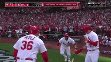 High Five St Louis Cardinals GIF by MLB