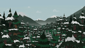 trees mountain GIF by South Park 