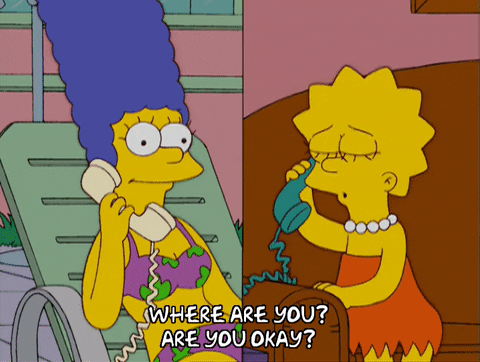 wondering marge simpson GIF