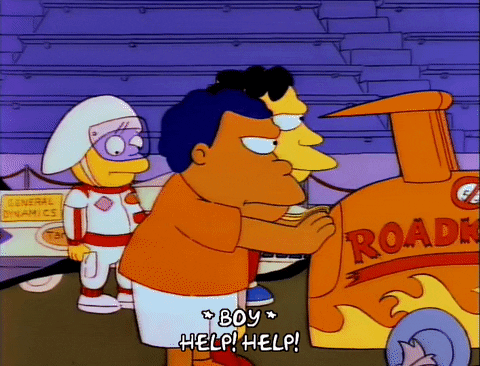 Season 3 Help GIF by The Simpsons