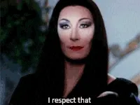 I Respect That Morticia Addams GIF
