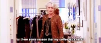 The Devil Wears Prada Coffee GIF