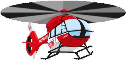 Helicopter Hubschrauber Sticker by DRF Luftrettung