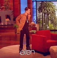 Justin Bieber Ellen GIF