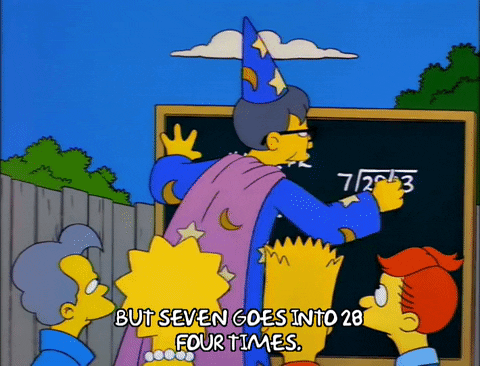 bart simpson math GIF