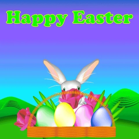 Easter Bunny Jump GIF