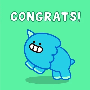 Congrats Feliz Cumple GIF by DINOSALLY