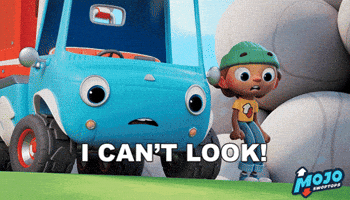 Look Away No Way GIF by Mojo Swoptops