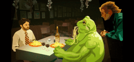 season 1 dinner GIF by Dream Corp LLC