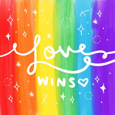 Gay Pride Love GIF by jessthechen