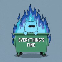 Burning Stressed Out GIF by Kanpai Pandas