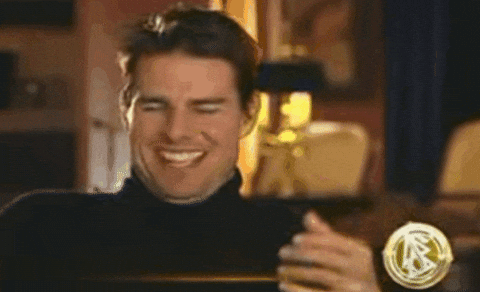 Giphy - tom cruise laughing GIF