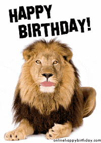 Birthday-lion GIFs - Get the best GIF on GIPHY
