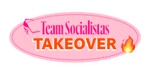 Team Socialistas Sticker by Socials & Stilettos