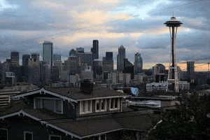 timelapse space needle GIF by hateplow