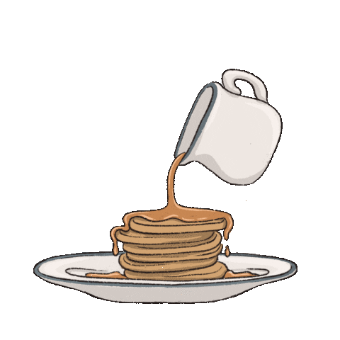 Pancake Day Breakfast Sticker by Tee Ansell