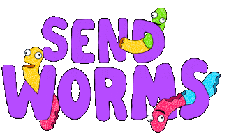 Send Gummy Worms Sticker by Trolli