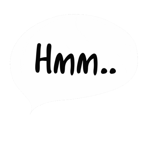 Thinking Think Sticker by Kaat