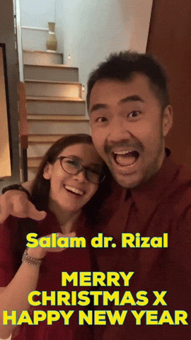 Salam Dr Rizal Merry Christmas X Happy New Year GIF