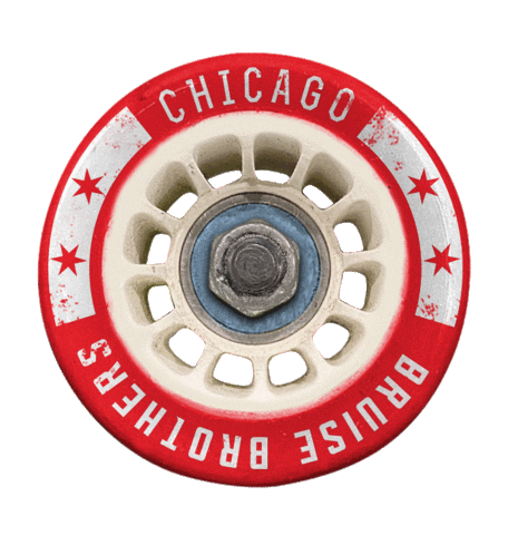 ChicagoBruiseBrothers skating bros cbb roller derby Sticker