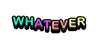 Rainbow Whatever Sticker by Kamila Zaczek-Klimek