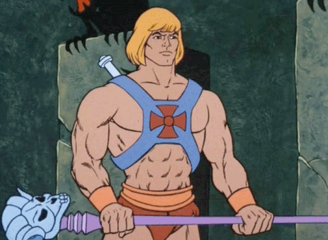 He-Man breaks all those awkward ice-breakers
