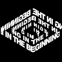 In The Beginning Typography GIF