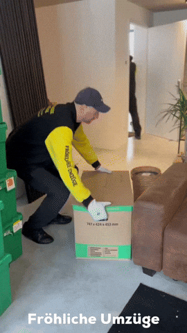 Umzugsunternehmen Moving GIF by Froehliche Umzuege