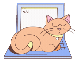 Cat Computer Sticker