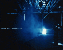 Blue Light Dancing GIF by Mergui