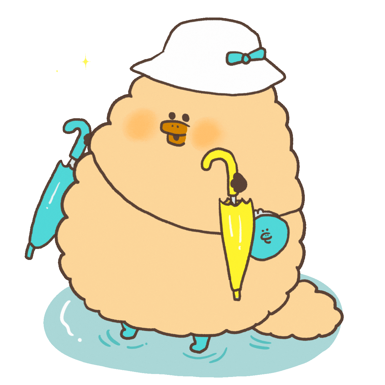 Rain Umbrella Sticker