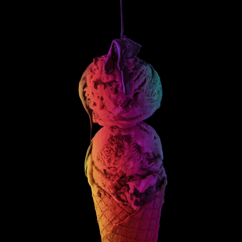 Kristen’s Kick-Ass Ice Cream GIF