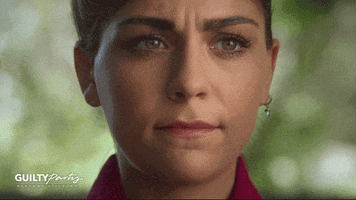 andrea russett sigh GIF by GuiltyParty
