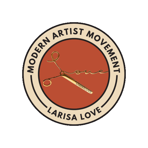 Modern Artist Movement Sticker by Larisa Love