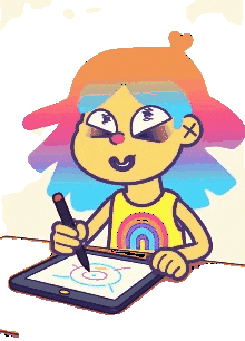Colores Escribir Sticker