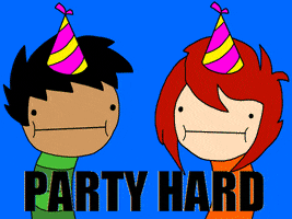 happy birthday party hard GIF