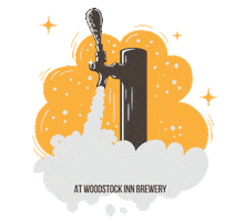 Beer Cheers Sticker by Woodstock Inn Brewery