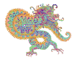 Rainbow Dragon Sticker by daisy maize