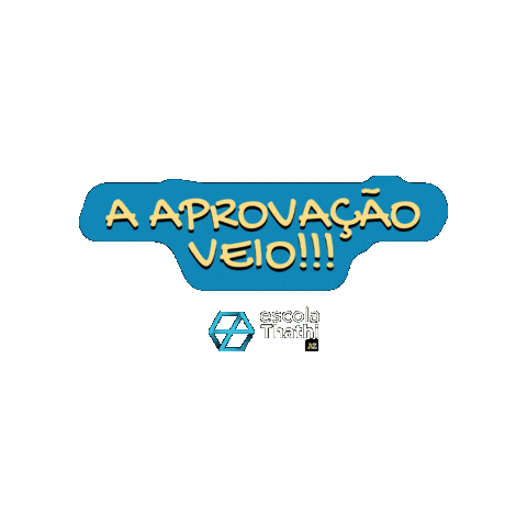 Aprovado Sticker by Escola Thathi
