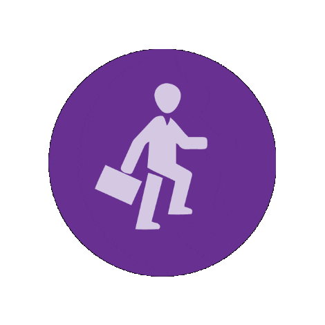 Purple Line Sticker
