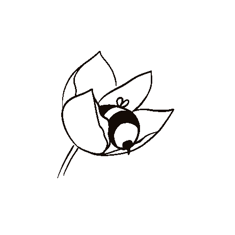 Flower Bee Sticker by bee.neo