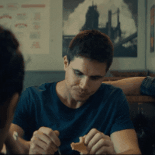 Robbie Amell Eating GIF by Code 8 Movie