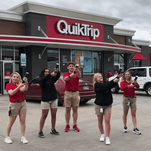 Excited Confetti GIF by QuikTrip