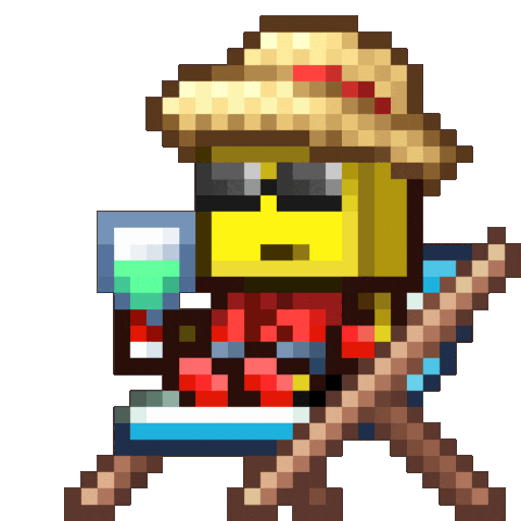 Relaxing Summer Vacation Sticker