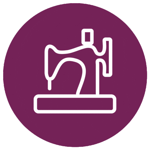 Sewing Nähen Sticker by stoffede