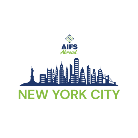 Go Abroad New York City Sticker by AIFS Abroad | Study Abroad & International Internships