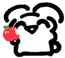 Apple Eat Sticker by Annafish