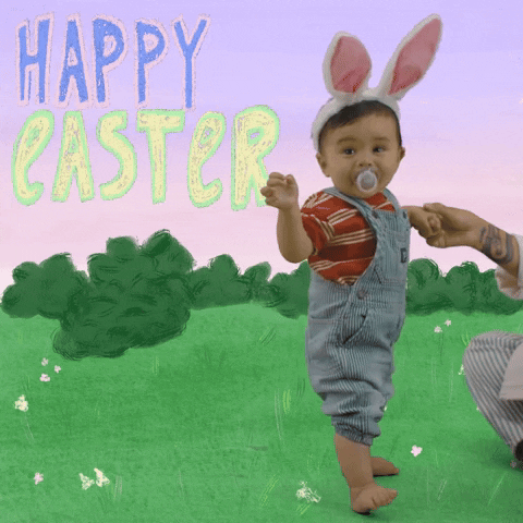 Easter Bunny Baby GIF by Jess
